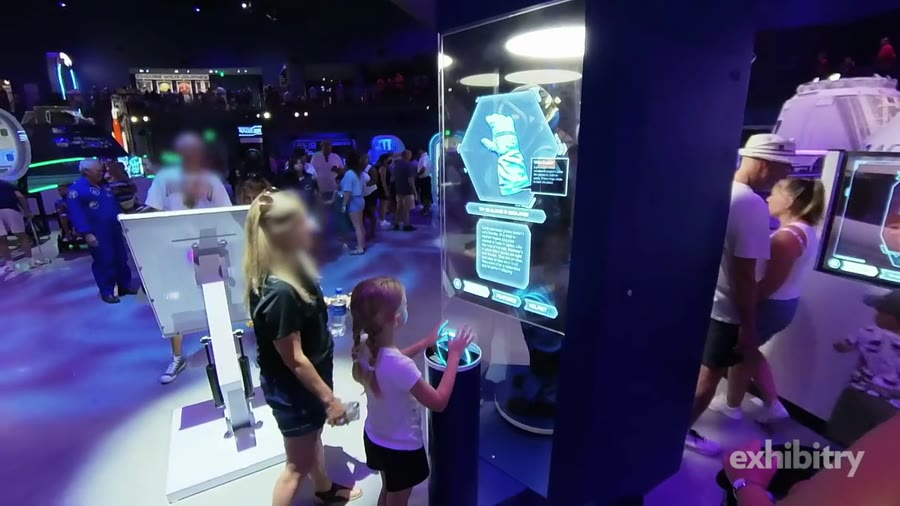 The exhibit floor